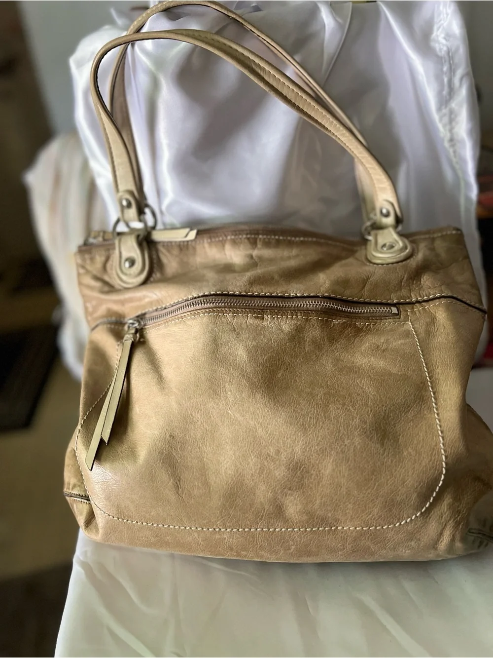 Coach vintage Tan Leather Tote Bag